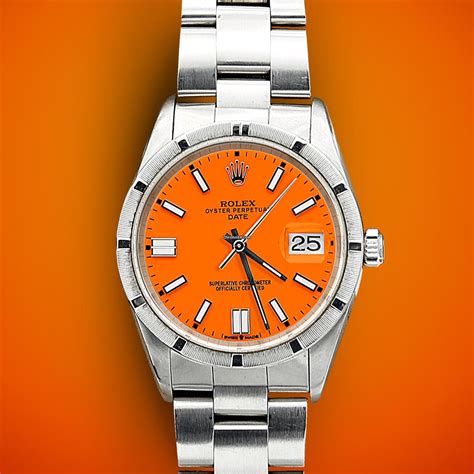 rolex with orange dial|rolex oyster perpetual orange dial.